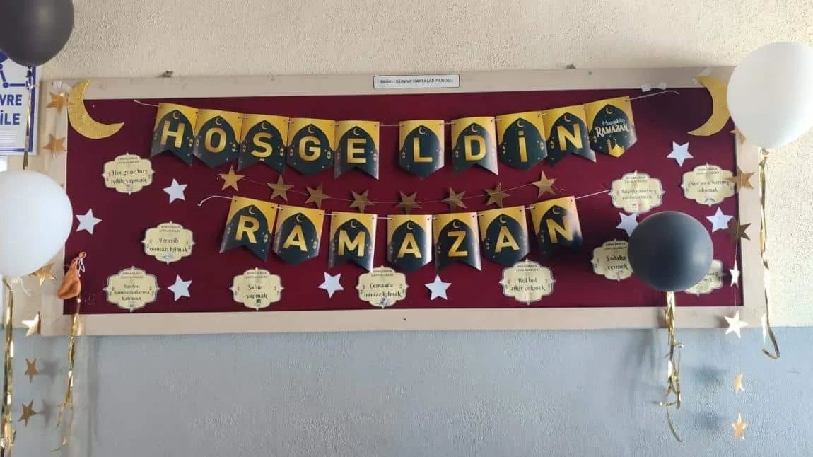 TYMM KAPSAMINDA OKULUMUZDA RAMAZAN ETKİNLİKLERİ