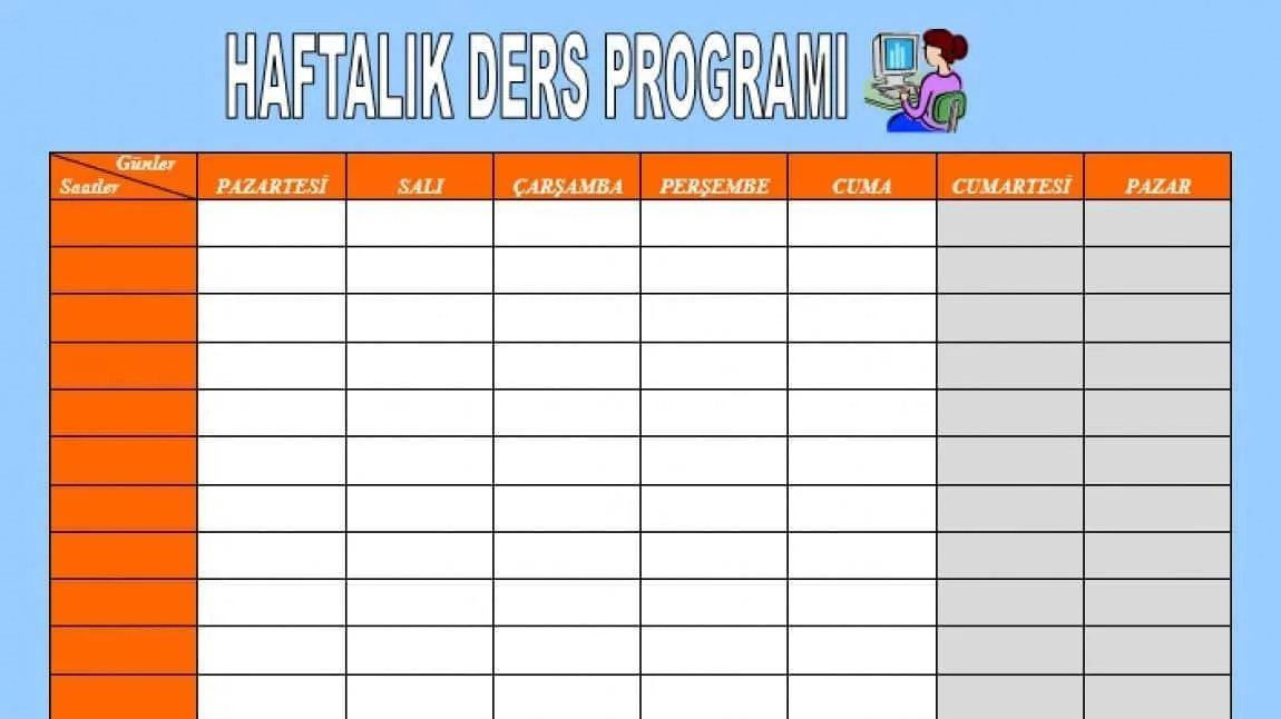 15 ARALIK 2025'TEN GEÇERLİ DERS PROGRAMI