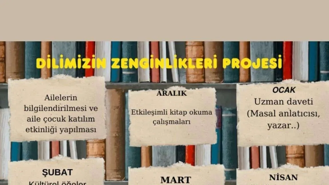 Dilimiz Zenginlikleri Çalışma Programımız