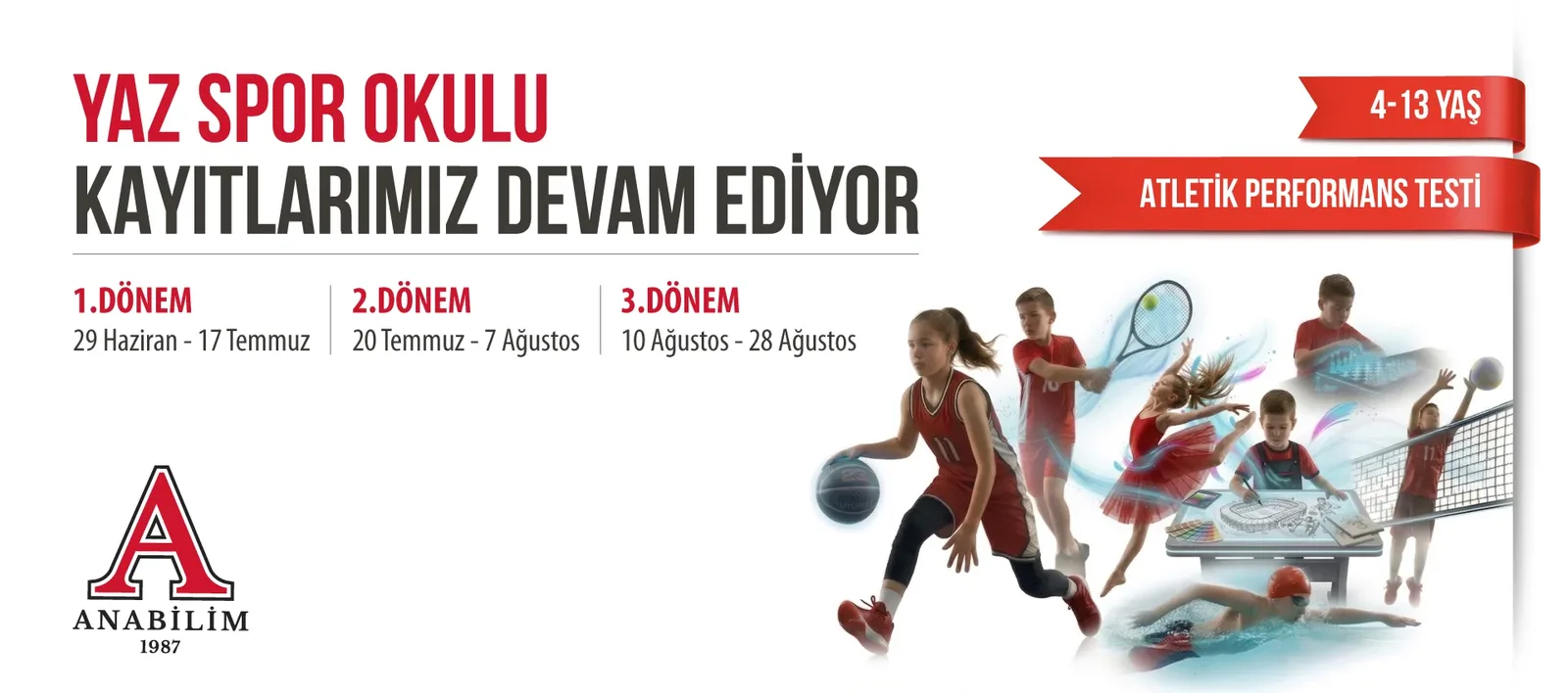 Yaz Spor Okulu Kayıtlarımız Başlıyor