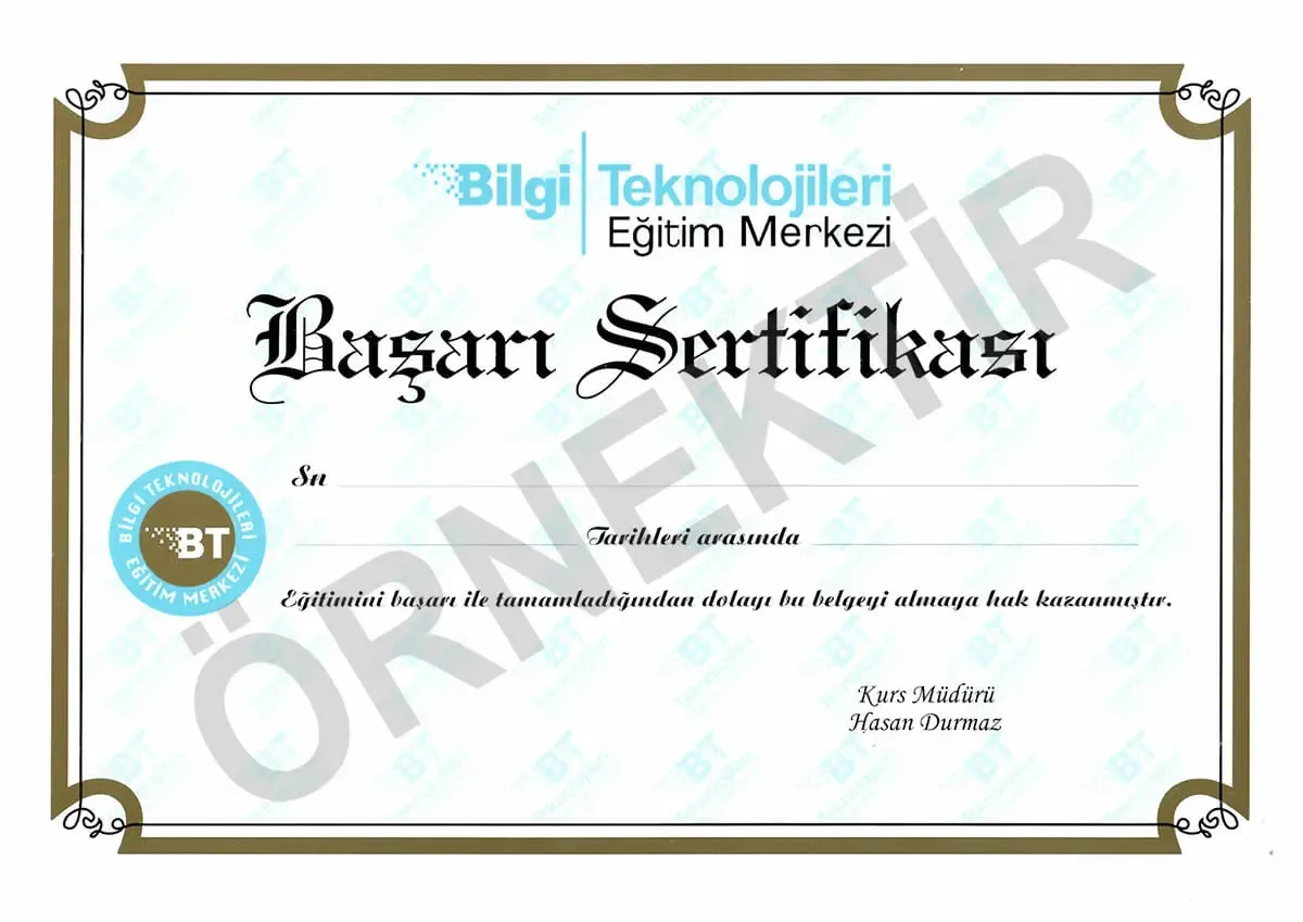 Php Programlama Başarı Sertifikası