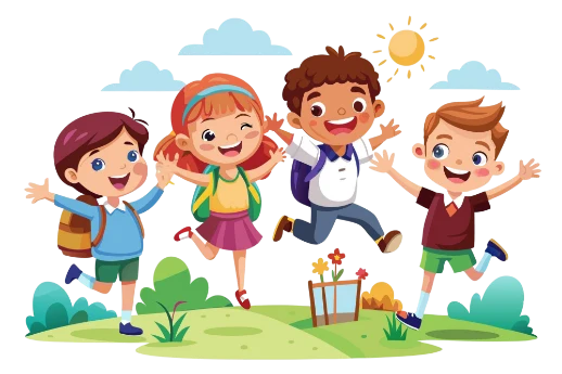 four-happy-children